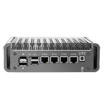 Měkké Router 12 Gen Intel Celeron J6413 J6412 4x i226-V 2.5 G sítě LAN 2*NVMe Firewall Mini PC Proxmox Počítače ESXi AES-NI