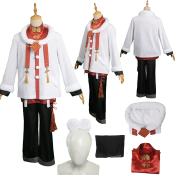 Hra Fate/Grand Order Fujimaru Ritsuka Cosplay Kostým Top Kabát Kalhoty Čepice Sada pro Muže Dospělé Oblečení, Halloween, Karneval, Kostým