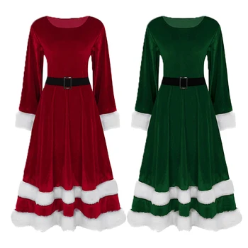 Barva Cosplayer Christume Šaty pro Ženy Vánoční Dívka Cosplay Kostým St. Patrick ' s Day Dress Up pro Dospělé Roucho Sváteční Oblečení