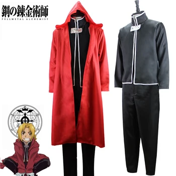 Anime Fullmetal Alchemist Edward Elric Cosplay Kostým Pro Dospělé Unisex Oblek Halloween Party Jednotné Oblečení