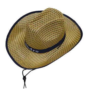Velkoobchodní kovbojský klobouk slaměný klobouk, sluneční klobouk muži a ženy jezdec klobouk кепка мужская fedora klobouk Panama lano příslušenství