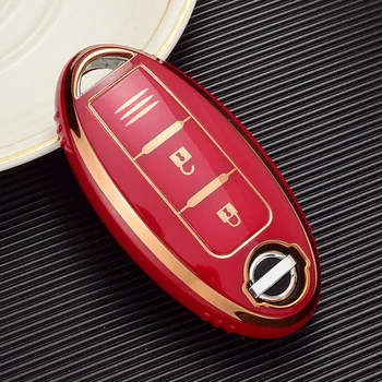 Módní TPU Klíč Pouzdro Shell Fob Pro Nissan Qashqai, X-Trail T31 T32 Juke J10 J11 Kopy Tiida Pathfinder Poznámka pro Infiniti