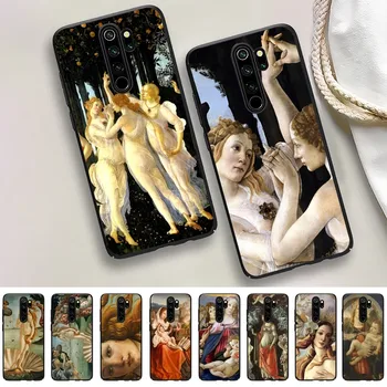 Sandro botticelli Renaissance art Telefon Pouzdro Pro Redmi Poznámka 4 X 5 6 7 8 T 9 9 10 11 11S 11Epro Poco M3 pro
