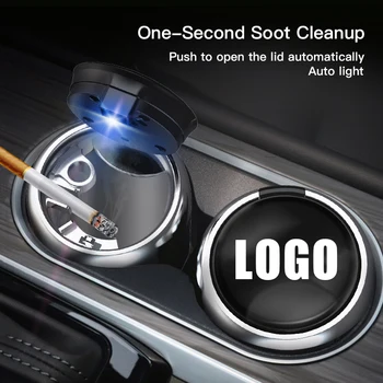 Popelník auto LED Světlo Přenosné Odnímatelný Popelník Auto Interiér Pro Lincoln Continental MKZ Letec, Navigátor MKX Energie Odlitek