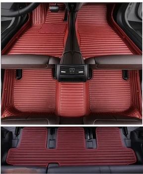 Nejlepší kvalita! Vlastní speciální auto koberečky pro Chrysler Grand Voyager 7 8 míst 2016-2001 vodotěsné auto koberce,doprava Zdarma