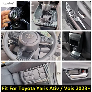 ABS Volant / Hlavu Světlo Okna / Výtah / Rukojeť Mísy / zámek Řadící Panel Kryt Střihu Pro Toyota Yaris Ativ / Vois 2023 2024