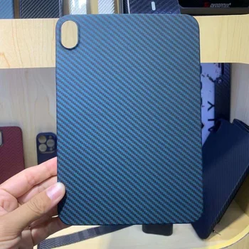 Carbon Fiber Případ Pro iPad mini 6 8.3 palcový Případě Aramidové Vlákno Ultra-tenké Proti pádu Kryt Pro iPad mini 6 Tablet Ochranný Kryt
