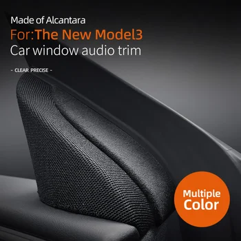 Auto okno audio obložení dekorativní panel nálepka semiš pro Tesla nový model 3 Auto interiérové doplňky