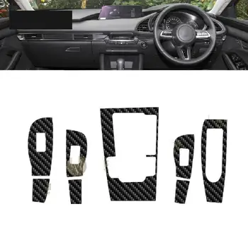 Pro Mazda 3 Axela 2018-2023 interiér Vozu z uhlíkových vláken Film 5D PET Center console Proti poškrábání odolat filmu Příslušenství refit PPF