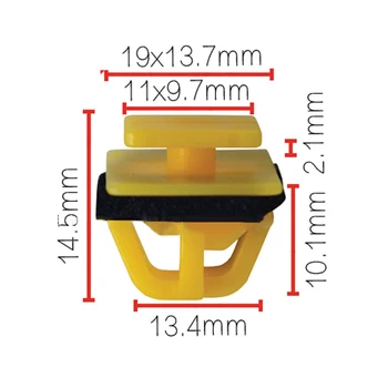 Bezpečné a Spolehlivé 25pcs Žlutá Upevňovací Spony pro Hyundai Vnější Parapet A Boční Lišta Nahrazuje 8775835000