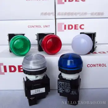 [ SA ]Japonsku a na jaře IDEC LED 22mm kolo YW1P-2EQ4 * 24VAC/DC, LED světla--10PCS/LOT