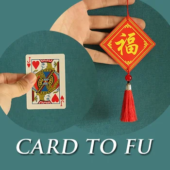 Kartu Fu Jeviště, Kouzla, Iluze, Close up Magic Rekvizity, Karty, Okamžitě se Změní Na Čínské Fu Přívěsek Legrační Trik