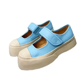 2023 tlustý-podrážkou kožené boty mokasíny muffin big toe boty boty pro ženy