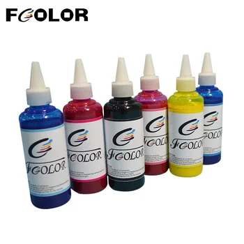 Fcolor Tovární Přímý Prodej Velkoobchodní 100ML Top Univerzální Stolní Tiskárna Epson Pigmentový Inkoust pro Epson 1390 R330 ME330 620F ME350