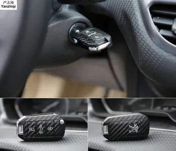 auto-styling nové Uhlíkových Vláken Klíč štítek Řetěz Ochranný Kryt Samolepka Klíč Peugeot nálepka pro Peugeot 508 3008 2008 301