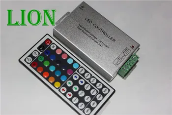 24A 44 klíče, IR dálkové ovládání RGB led controller Plast+Hliník DC 12V-24V pro 5050 / 3528 led strip Dobrou stabilitu
