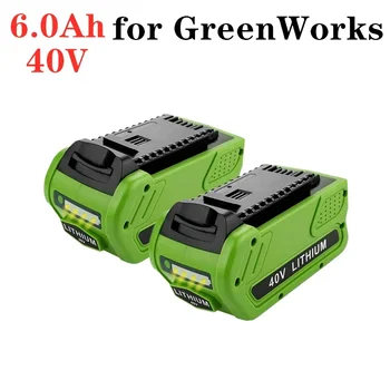 Náhradní 40V 18000mAh 6000mAh Lithium-Ion Baterie 29472 pro GreenWorks 40Volt G-MAX 29252 20202 22262 27062 než 21.242 elektrické Nářadí