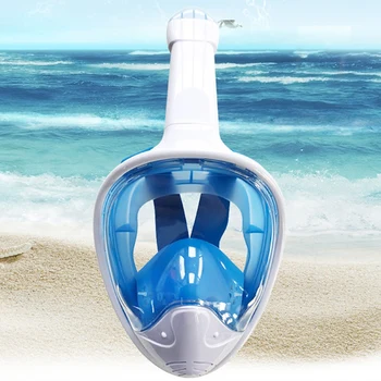 S Odnímatelným Full Face Šnorchlu Silikonová Maska Pro Dospělé Šnorchlování, Plavání, Potápění Maska Wide View Anti-Fog Anti-Leak