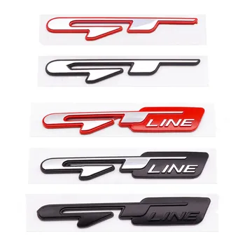 3D ABS, Auto GT Line Logo Dopisy Samolepka Znak Pro Kia Ceed Picanto K5 Stonic Optima Sportage GT Line Odznak Obtisk Příslušenství