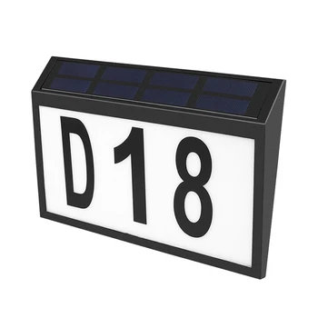 Solární Dveře Světle Adresa Označení spz Solární Adresu Podepsat ABS+PC Číslo Domu Světla Se Světlem Adresa Deska