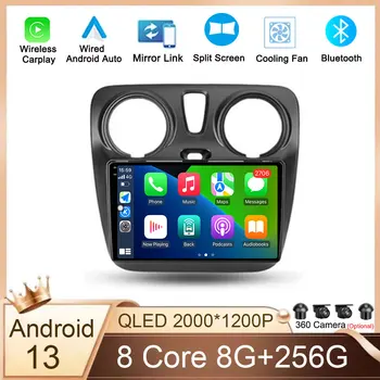 Android, 13 Auto Rádio Multimediální Video Přehrávač, GPS Navigace Pro Renault Lodgy Dacia Dokker 2012 - 2020 Auto Carplay 360 Kameru