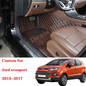 Auto Koberečky Pro Ford Ecosport 2013 2014 2015 2017 Vlastní Vodotěsné Kožené Detaily V Interiéru Noha Pad Koberce Příslušenství