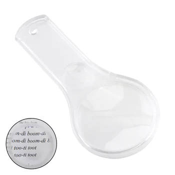 LED Magnifing Brýle 8X Mini Přenosný Průhledný Kapesní Lupa pro Starožitný Prohlížení / Čtení Šperky Hodnocení