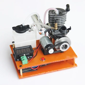 Methanol Motor Benzín DIY Micro Benzínový Motor Straně-start DC Generátor Paliva Model Hračka