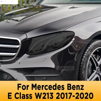 Pro Mercedes Benz Třídy E W213 2017-2020 Vozu Vnější Světlomet Proti poškrábání Přední Lampa Odstín TPU Ochranné Fólie, Příslušenství