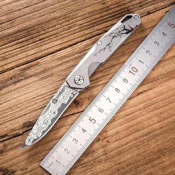 Klasické Changfeng Damašku EDC mini sebeobrana venkovní horké prodej s výškou tvrdost skládací nůž