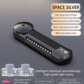 2 V 1 Auto Air Osvěžovač Telefon stopku Parkování Telefonu spz RGB USB Dobíjecí Smart Aromaterapie Interiéru