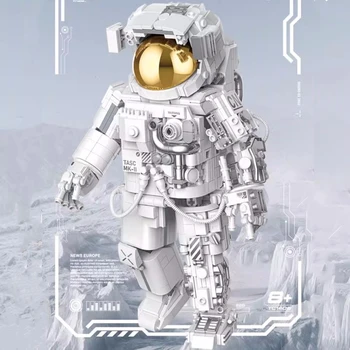 Čínské Stavební Blok Řady Aerospace Astronaut Kolekce Edition Model Sestavy Dekorace Puzzle Hračka Dárek K Narozeninám
