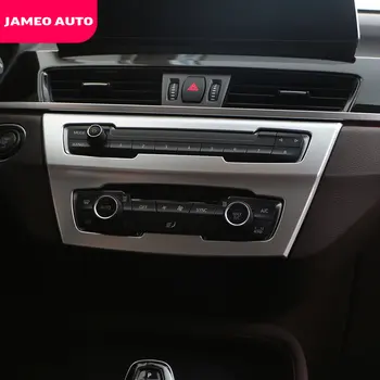 ABS Chrome Auto Klimatizace A/C Tlačítko Přepínač Panel Rám Kryt Střihu pro BMW X1 F48 2016 - 2022 Interiérové Doplňky