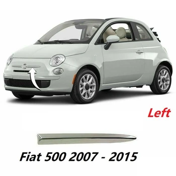 Chrome Pronájem Přední Levý Nárazník Horní Obložení Tvarování Styling Lišty Pro Fiat 500 2007-2015 735455041