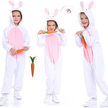 Velikonoční Zajíček Cosplay Kostým Děti Dětské Kombinézy Pyžamo, Župan Dívky Chlapci Oblečení, Halloween, Karneval, Párty, Převlek, Kostým