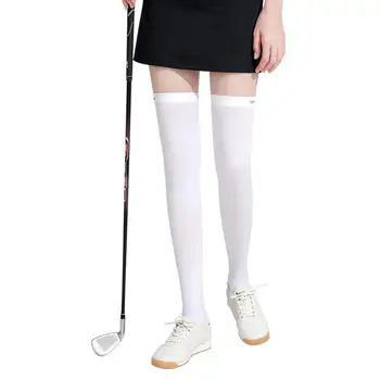 Sportovní Golf Punčochy Prodyšná Ochrana Proti Slunci Nylon Ženy Léto Ice Hedvábí Opalovací Krém Vysoké Ponožky Outdoor