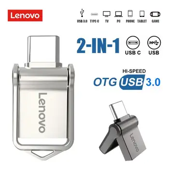 Lenovo 2TB USB Flash Disk USB 3.0 vysokorychlostní flash disk 128GB 256GB 512GB, 1TB, USB Typ-c U Stick Vodotěsné OTG Pro Stolní PC/Notebook