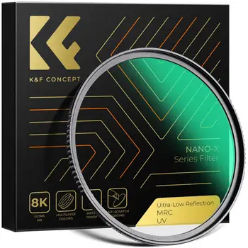 K&F Pojem Nano-X Série 40.5/62/77/82/95 mm Ultra-nízkou Odraz UV Filtr s 28 vícevrstvé Povlaky Vodotěsné Anti-Scratch