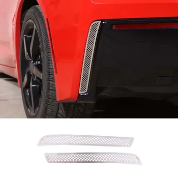 Pro 2014-19 Chevrolet Corvette C7 Z06 z nerezové oceli car styling zadní nárazník na obou stranách mřížku výstupu vzduchu auto díly