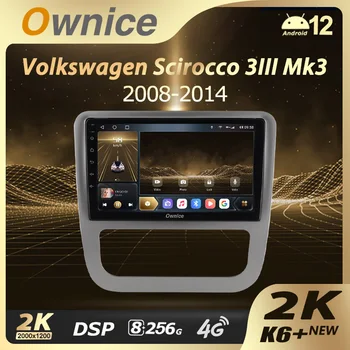 Ownice K6+ 2K pro Volkswagen EOS Scirocco 3 III Mk3 2008 - 2014 Auto Rádio Multimediální Video Přehrávač, Navigace, Stereo, GPS, Android 12