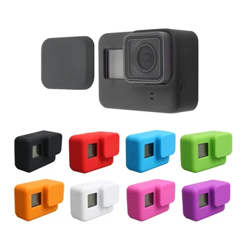 Pro GoPro Příslušenství Měkké Silikonové ochranné Pouzdro Kůže+Objektiv Kryt pro Go Pro Hero 7 6 5 Black Edition Action Camera