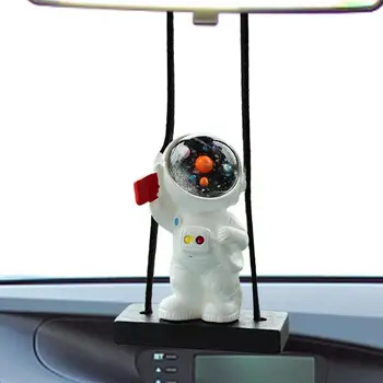 Zrcadlo auto Visící Astronaut Závěsné Automatické Vnitřní Zpětné Zrcátko Kouzlo Ornament Kyvné Sr Ornament na Dekorace Palubní desky