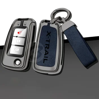 Módní Auto Držák na Klíče Pouzdro Kryt pro Nissan X-Trail t30 t31 t32 t33 Ochranu Shell s Keychain Bezklíčové Auto Příslušenství