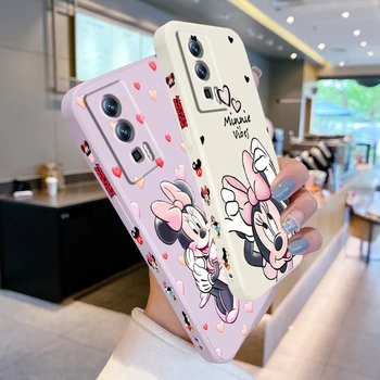 Disney Minnie Mouse Růžová Kapalina Levé Lano Pro Xiaomi Redmi 9A 9C 9AT 10C 9 9T 10 12C 8 12 K60 A1 A2 K40, K50 5G Telefon Případě