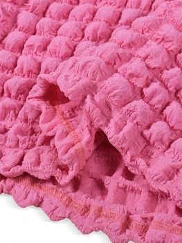 Růžové Kovbojky Sukně Sady pro Ženy Hot Pink Oblečení Y2k Tisknout Set Crop Top Dlouhý Rukáv Bodycon Mini Sukně Rozlučku se svobodou