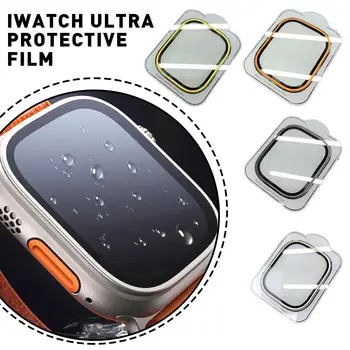 Plné Pokrytí Sklo Screen Protector Pro Apple Watch S8 Ultra 49mm Chránič Obrazovky Proti poškrábání Drop-odolný Sledovat Film B8I0
