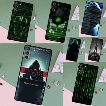 Matrix Hacker Capa Telefon Pouzdro Pro Samsung Galaxy S21 S20 FE S22 S23 Ultra S8 S9 S10 Plus Poznámka 10 20 Ultra