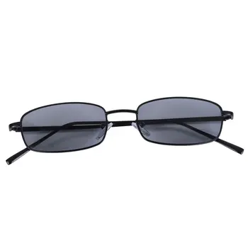 Vintage sluneční Brýle, Ženy, Muži, Obdélník Brýle Malé Retro Odstíny, sluneční brýle, ženy S8004 černá šedá