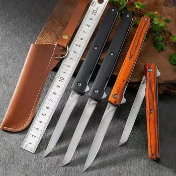 Magic Pen M390 kožené pouzdro skládací nůž outdoor camping, self-obrany, nůž, EDC nůž