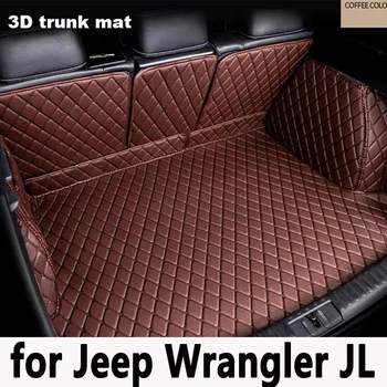 Vysoce Kvalitní ! Speciální kufru auta koberce pro Jeep Wrangler JL 4 dveře 2022-2018 odolné nákladní liniové boot koberce pro Wrangler 2021